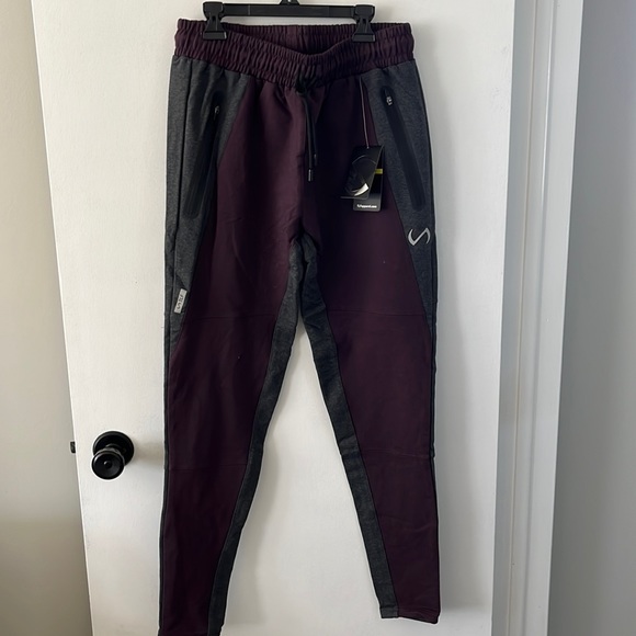 Dark Purple & Gray Joggers (NEW) - Picture 1 of 4